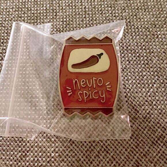 Neuro Spicy Pin Brooch - Picture 1 of 4